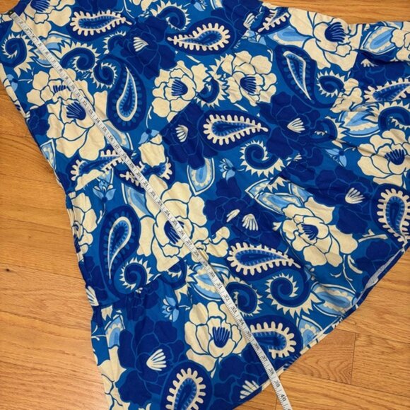 House f arlow 960 lue ream loral inen lend iece kirt et - Picture 13 of 15